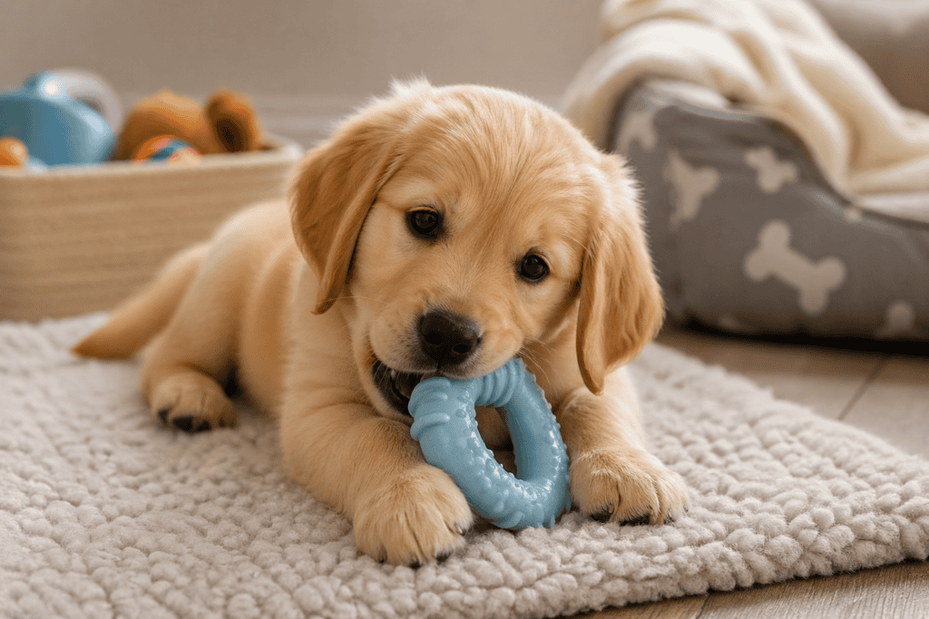 enrichment for teething puppy