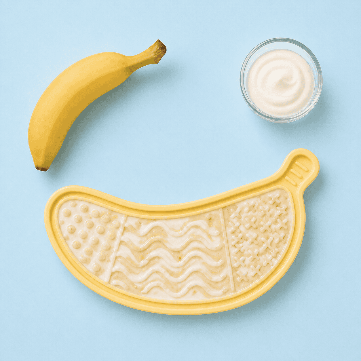 banana yogurt calm frozen lick mat recipe for puppies