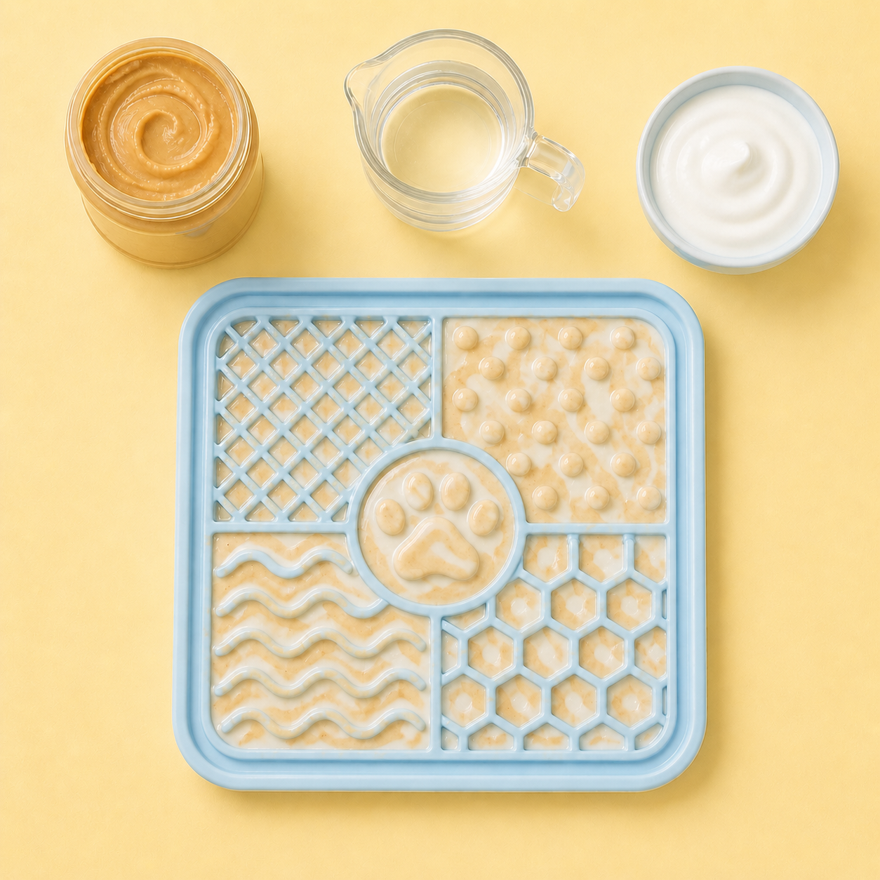 peanut butter smear frozen lick mat recipe for puppies