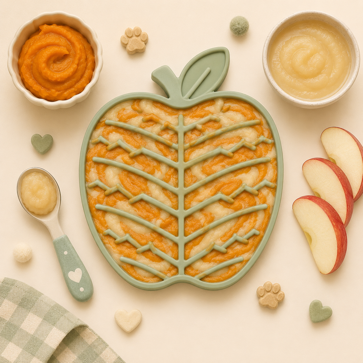 apple and pumpkin frozen lick mat recipe for puppies