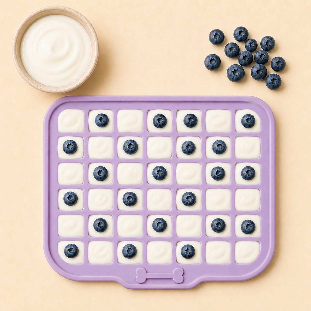 blueberry and yogurt frozen lick mat recipe for puppies